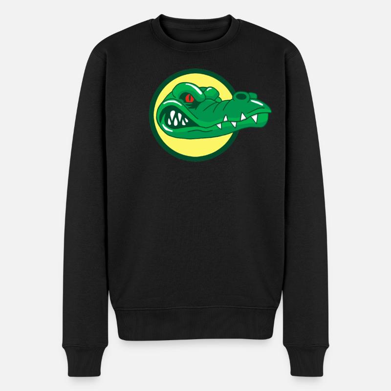 Tête de crocodile - Pull Premium bio Homme - noir