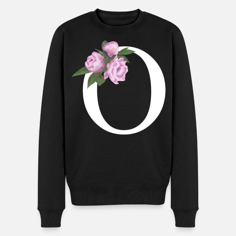 O - Männer Premium Bio Pullover - Schwarz