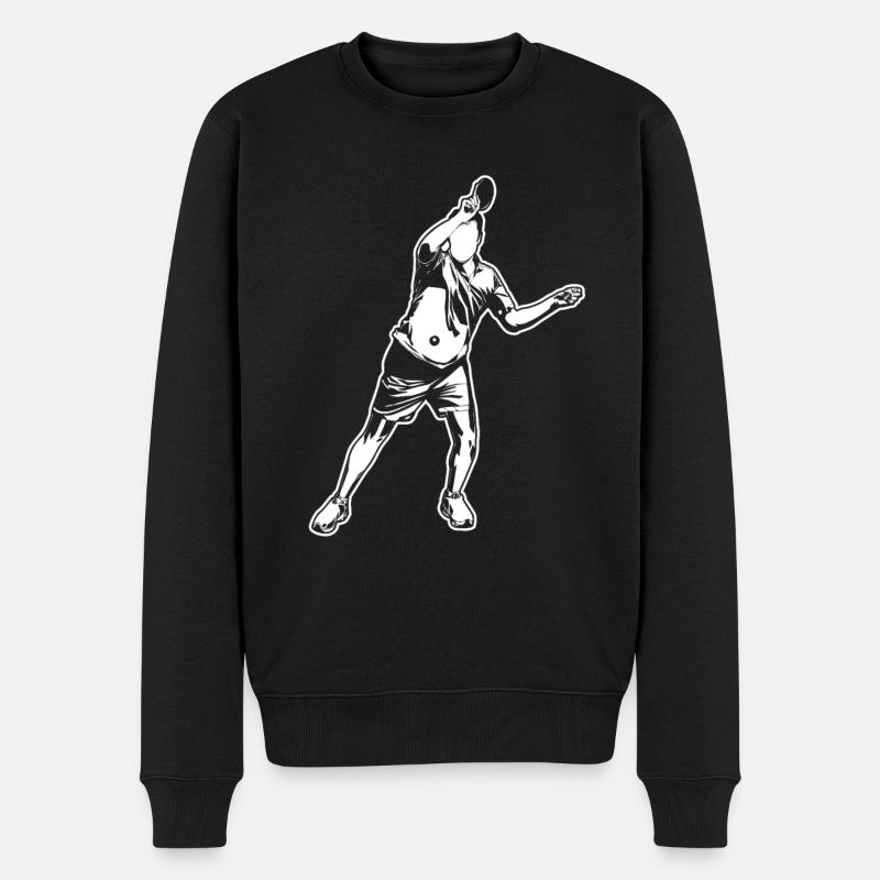 Joueur de tennis de table - Pull Premium bio Homme - noir
