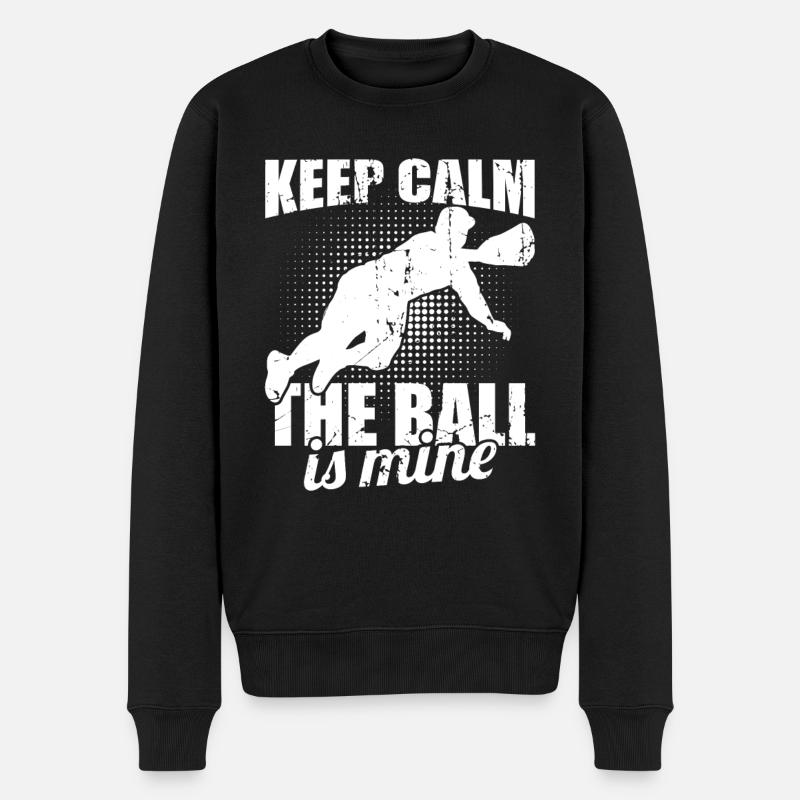 Baseball Catcher - Männer Premium Bio Pullover - Schwarz