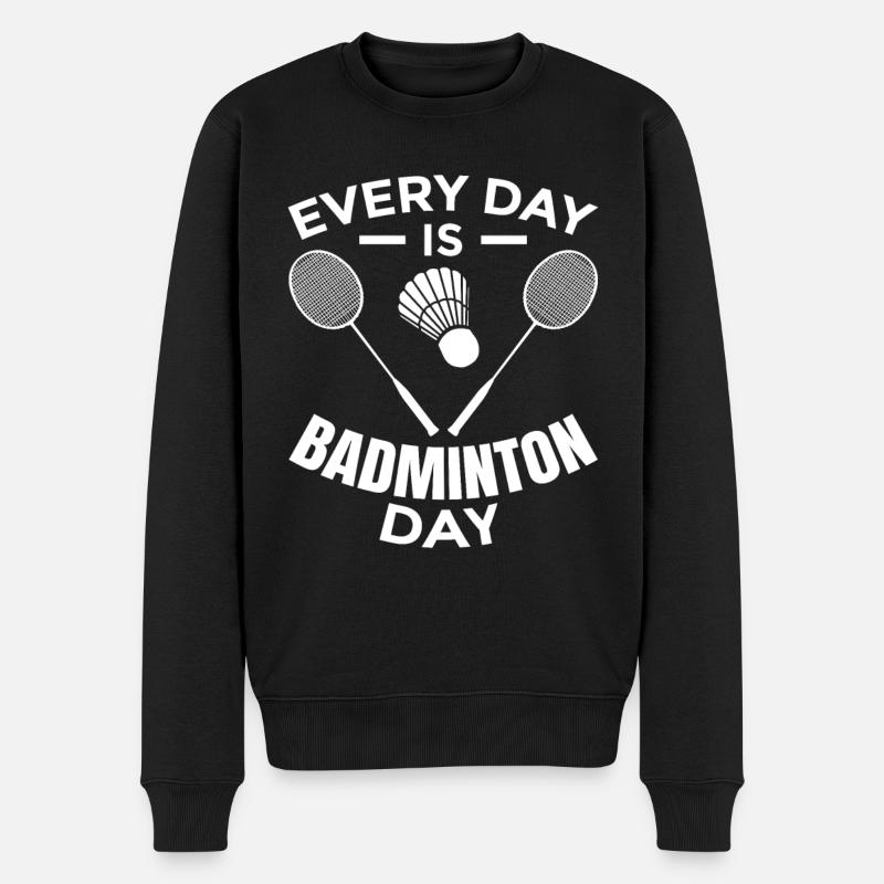 Badminton Routine - Pull Premium bio Homme - noir