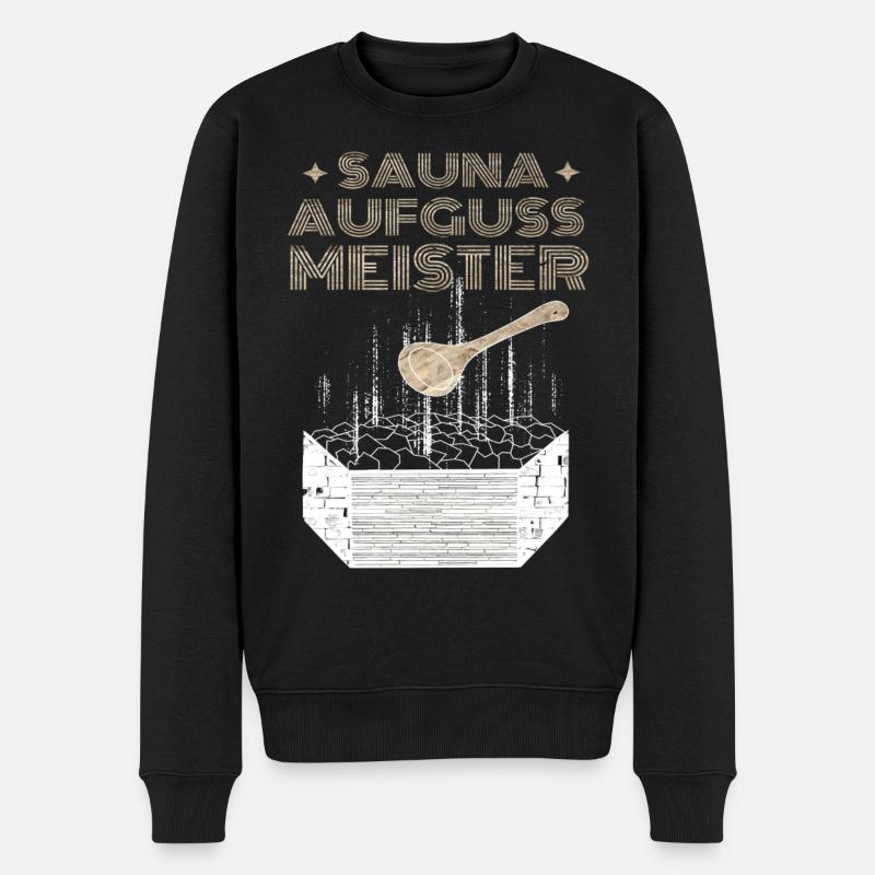 Sauna Aufguss Meister - Männer Premium Bio Pullover - Schwarz