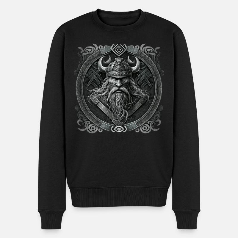 Viking#01 - Pull Premium bio Homme - noir