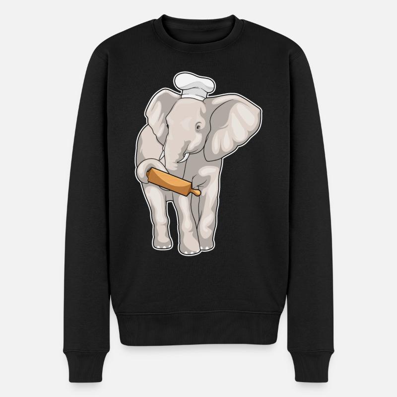 Elephant Baker Pasta Wood - Pull Premium bio Homme - noir