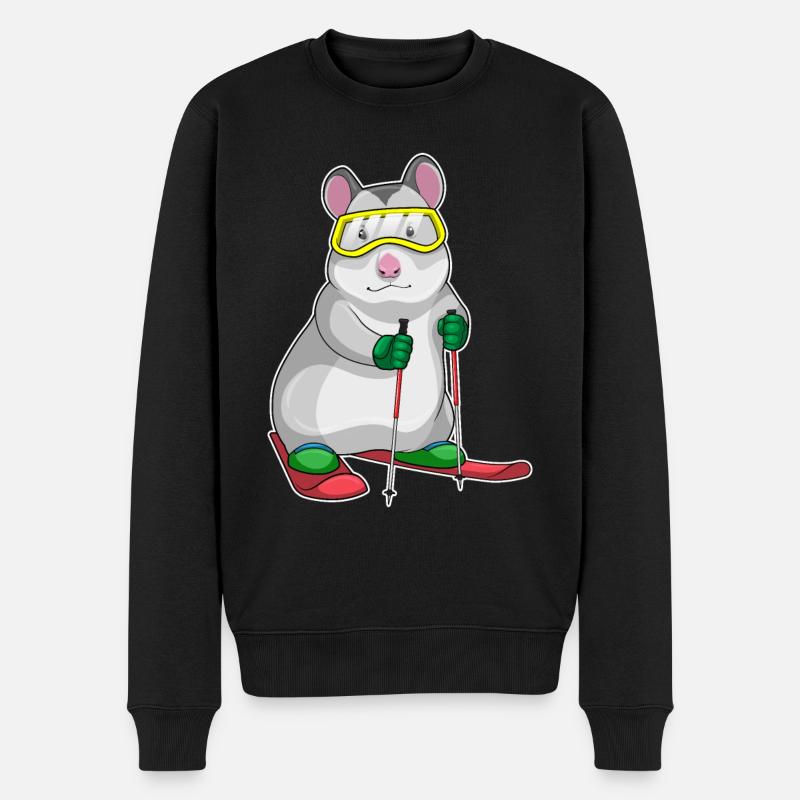 Hamster Skier Ski - Pull Premium bio Homme - noir