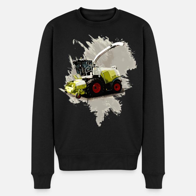 Mähdrescher Claas LEXION 8700 - Männer Premium Bio Pullover - Schwarz