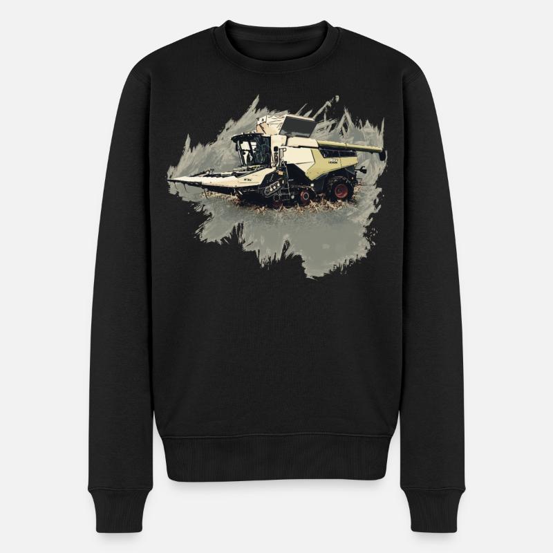 Maispflücker - Männer Premium Bio Pullover - Schwarz