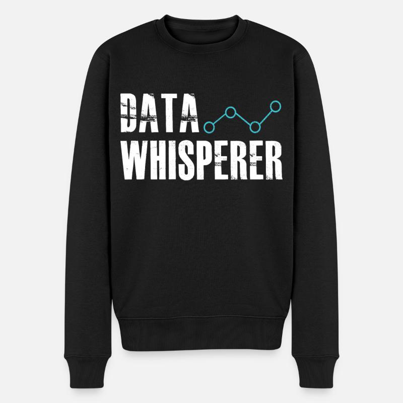 Datenflüsterer, wissenschaftlicher Analyst, Softwareentwickler - Männer Premium Bio Pullover - Schwarz
