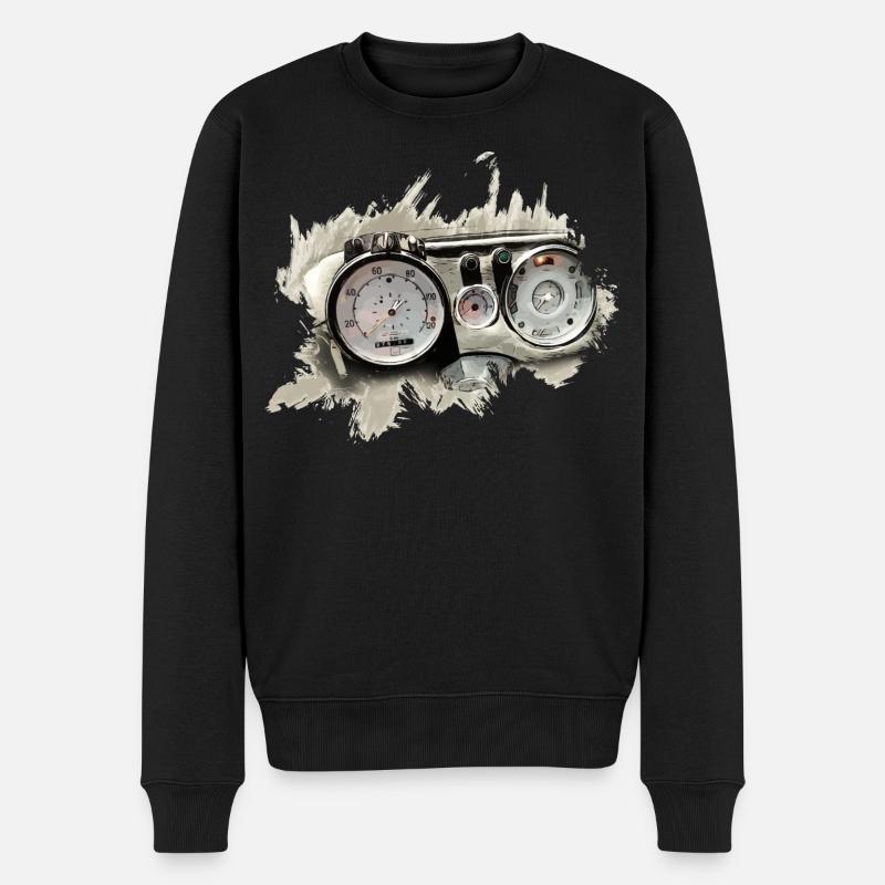 Tableau de bord de l’Unimog 406 - Pull Premium bio Homme - noir