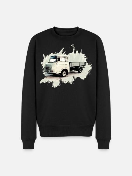BARKAS B1000 Pritschenwagen - Männer Premium Bio Pullover - Schwarz