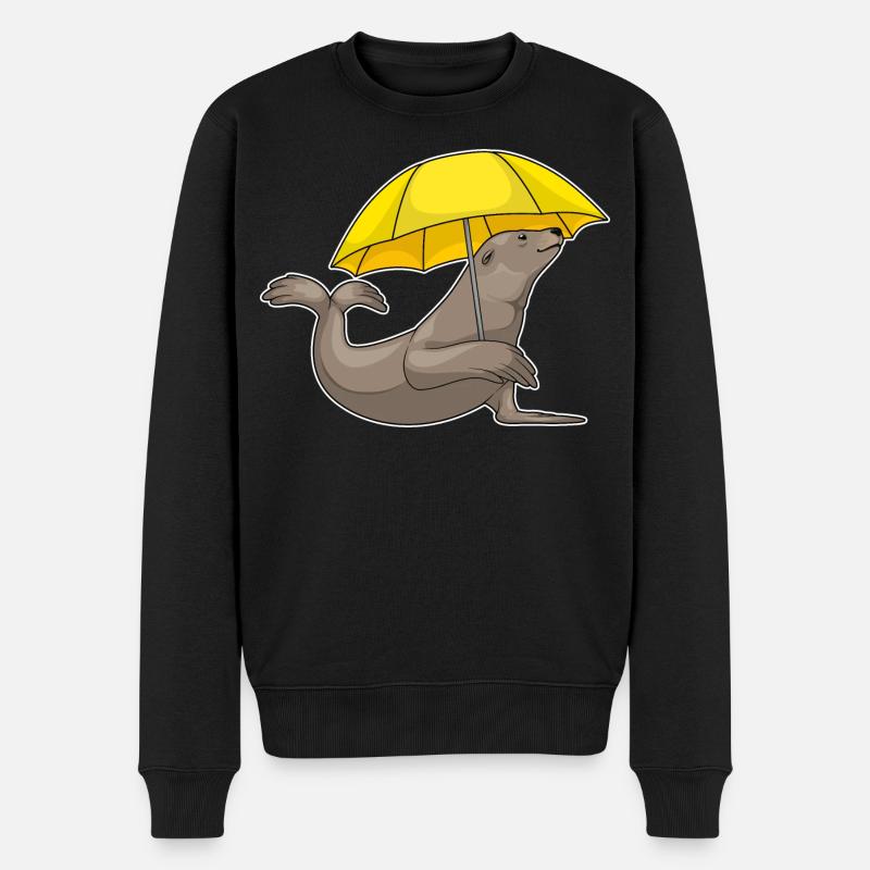 Parapluie de phoque - Pull Premium bio Homme - noir