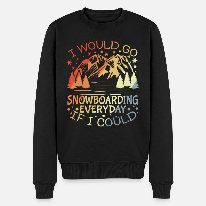 Motivation des snowboarders - Pull Premium bio Homme - noir