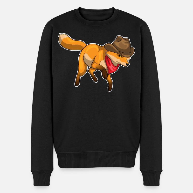 Fox Cowboy Cowboy Hat - Pull Premium bio Homme - noir
