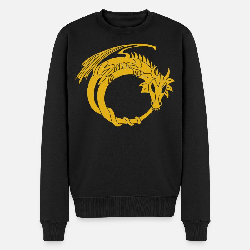 L'anneau du dragon d'or - Pull Premium bio Homme - noir
