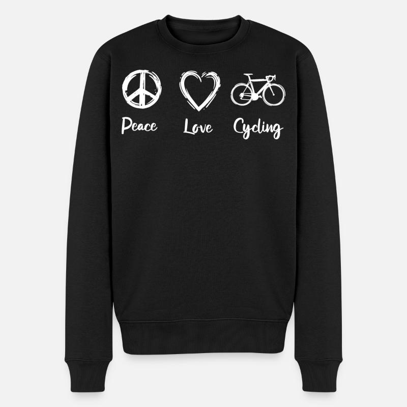 Peace Love Cyclisme - Pull Premium bio Homme - noir