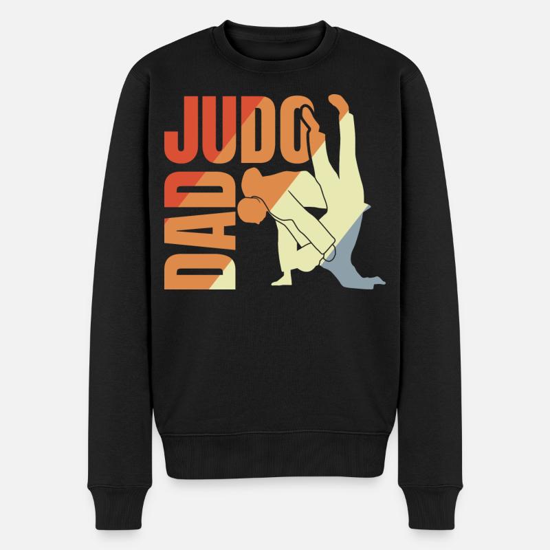Judo Papa - Pull Premium bio Homme - noir
