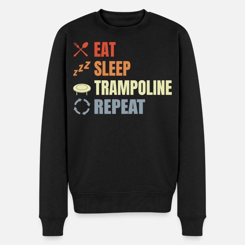 Routine de saut de trampoline - Pull Premium bio Homme - noir