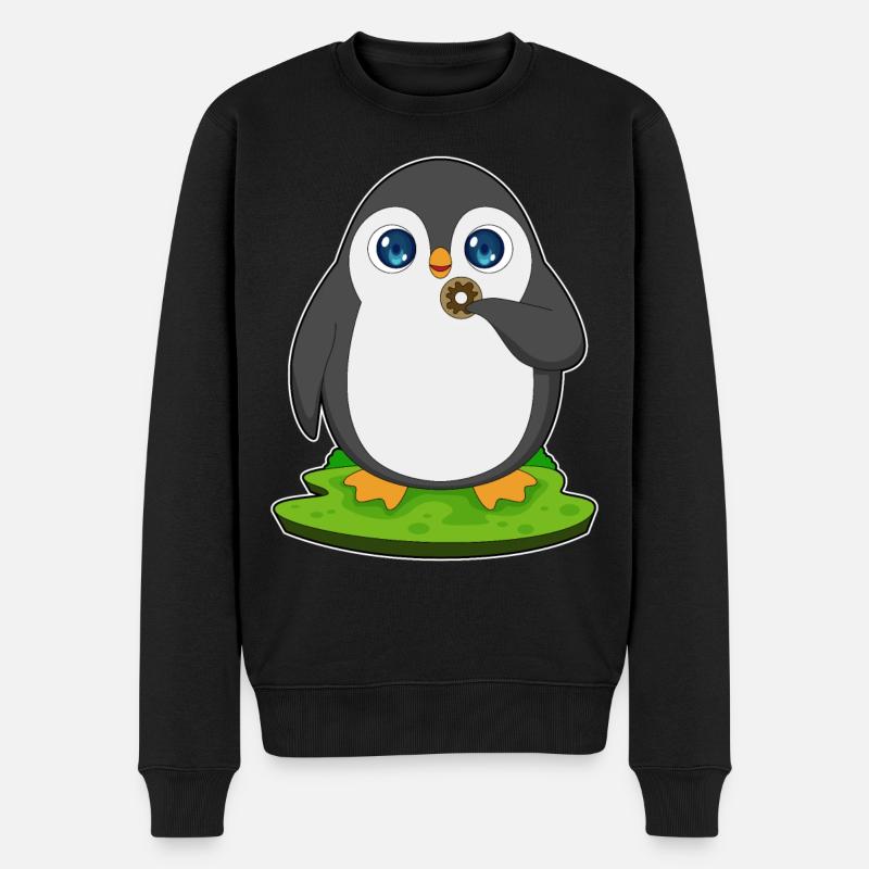 Donut pingouin - Pull Premium bio Homme - noir