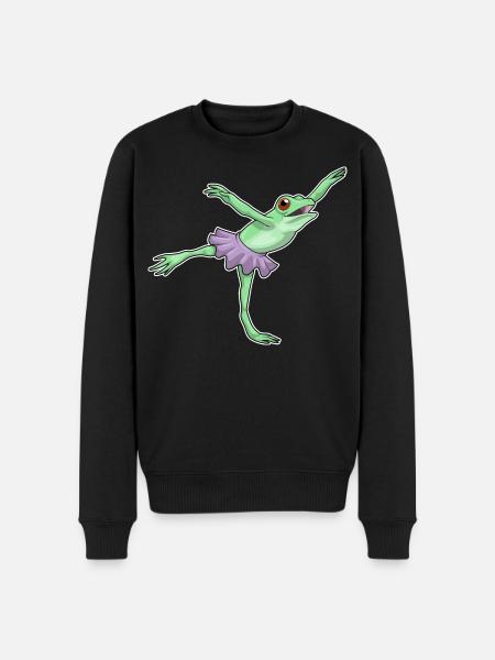 Frog Ballerina Ballet Dance - Men's Premium Organic Jumper - black