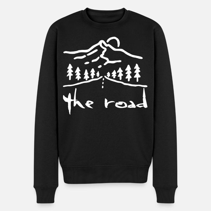 La route blanche - Pull Premium bio Homme - noir