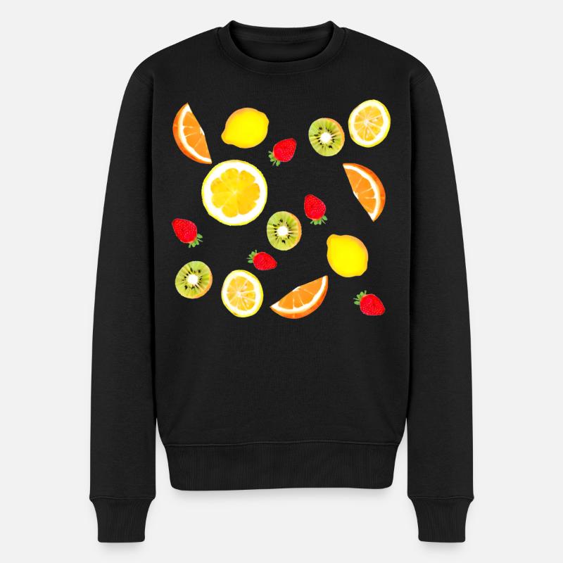 Assortiment de fruits frais - Pull Premium bio Homme - noir