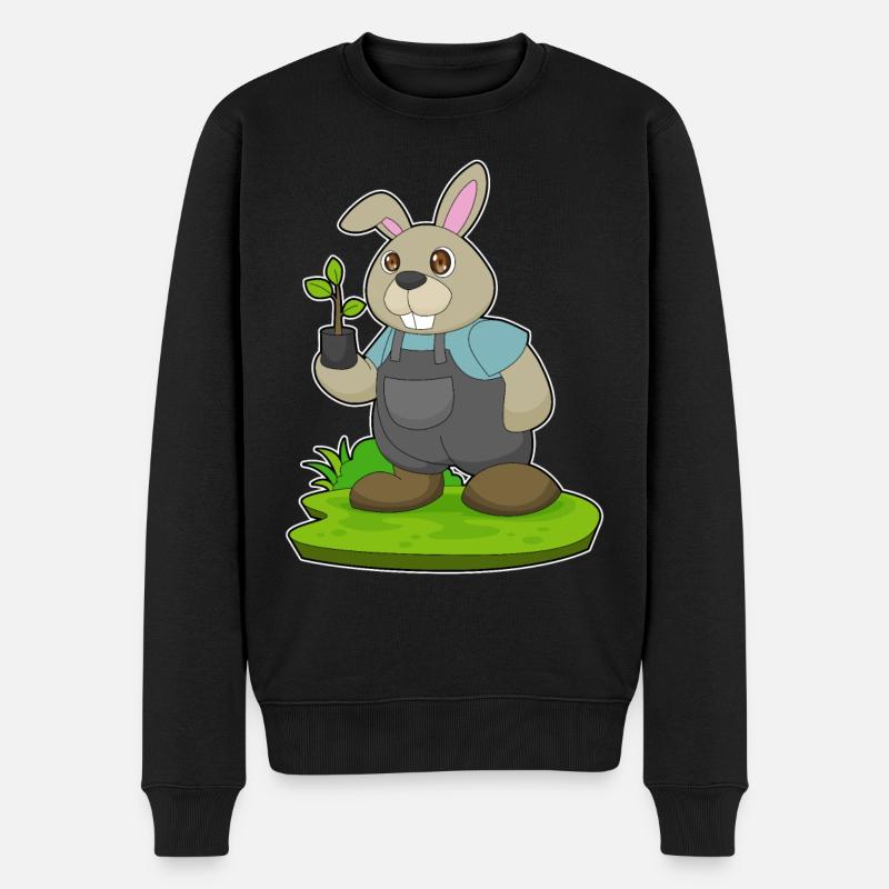 Ferme de semis Éleveurs de Lapins - Pull Premium bio Homme - noir
