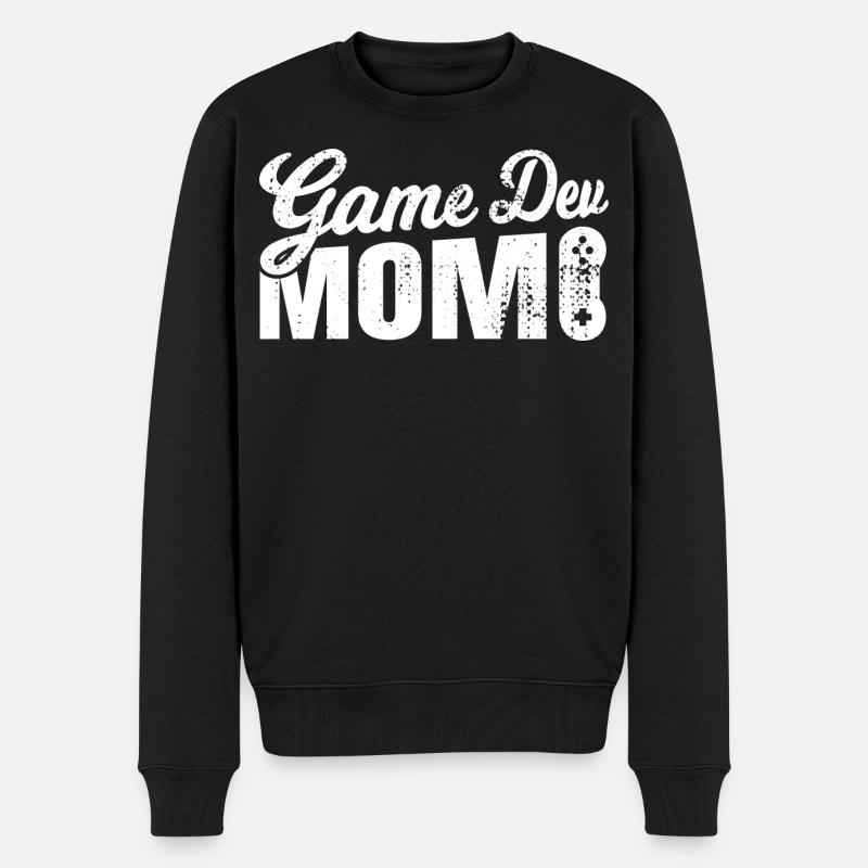 Game Dev Mom - Men's Premium Organic Jumper - black