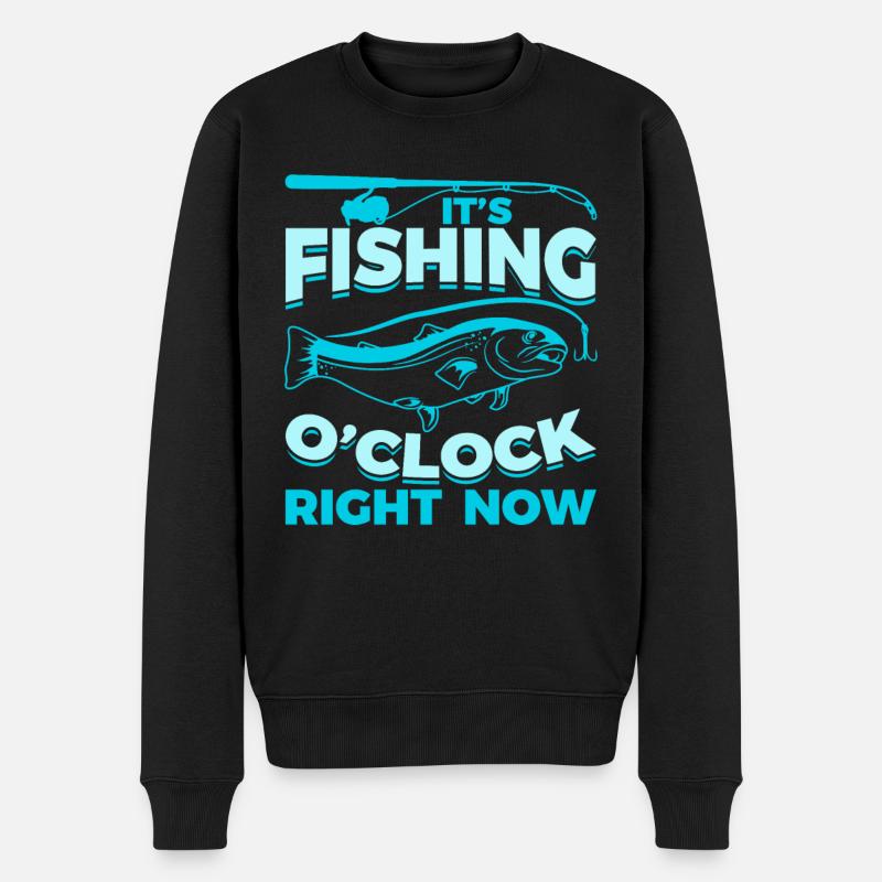 Dicton de pêcheur - Pull Premium bio Homme - noir