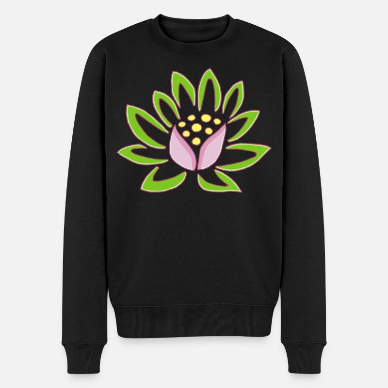 Lotus et nature - Pull Premium bio Homme - noir