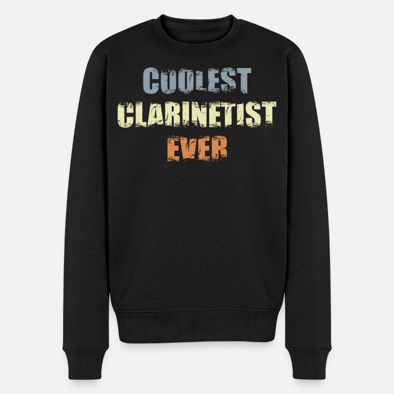 Coolster Klarinettenspieler - Männer Premium Bio Pullover - Schwarz