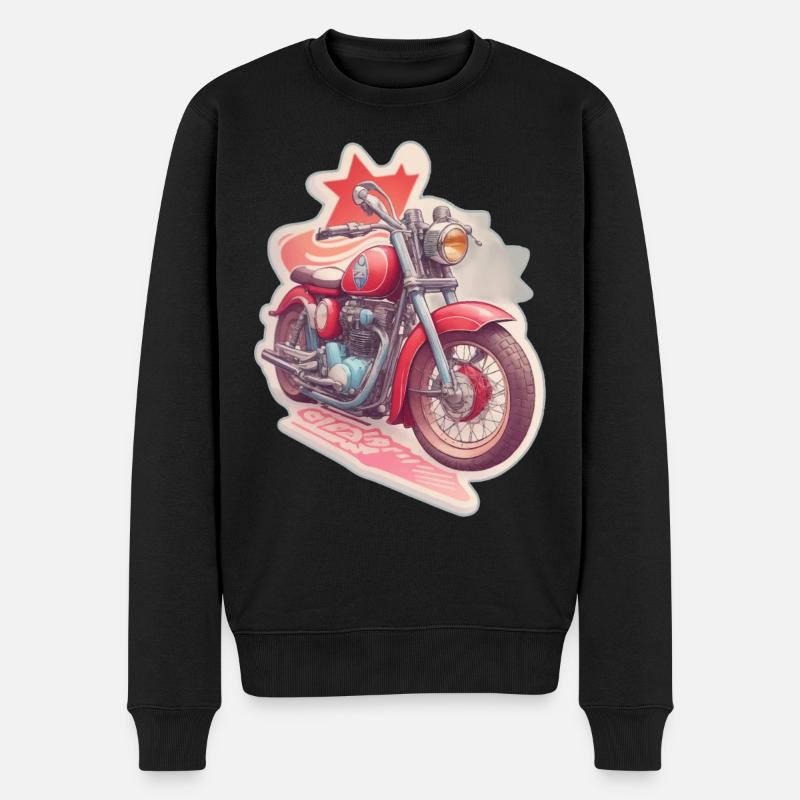 Motorrad Design - Männer Premium Bio Pullover - Schwarz
