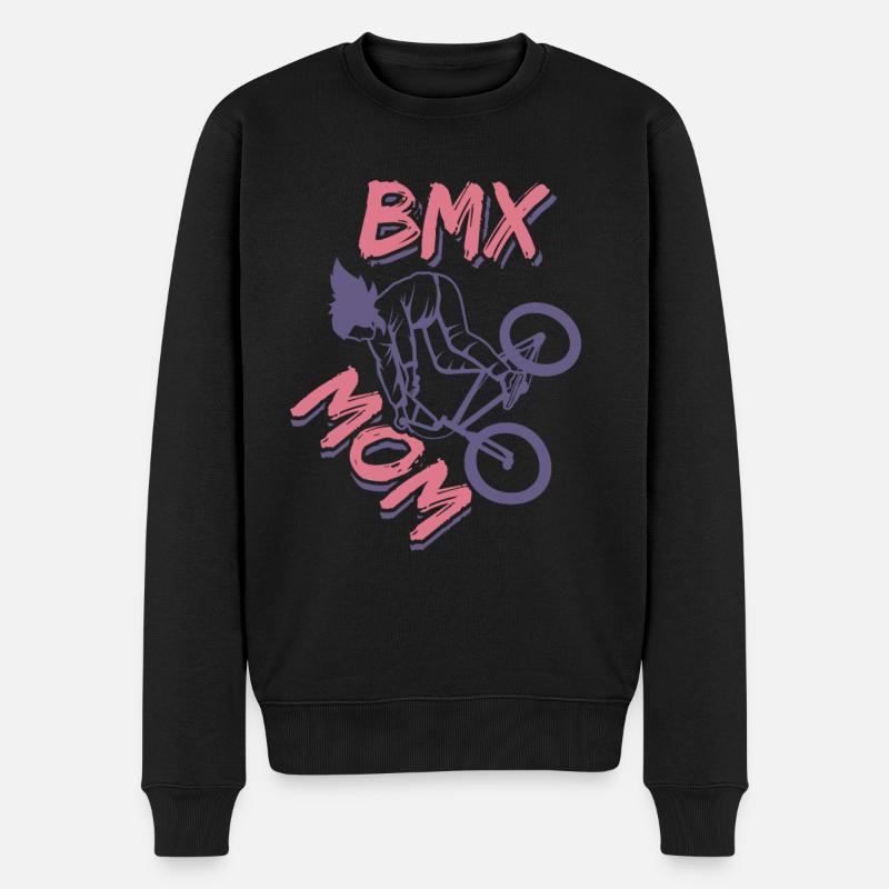 BXM Mom - Männer Premium Bio Pullover - Schwarz