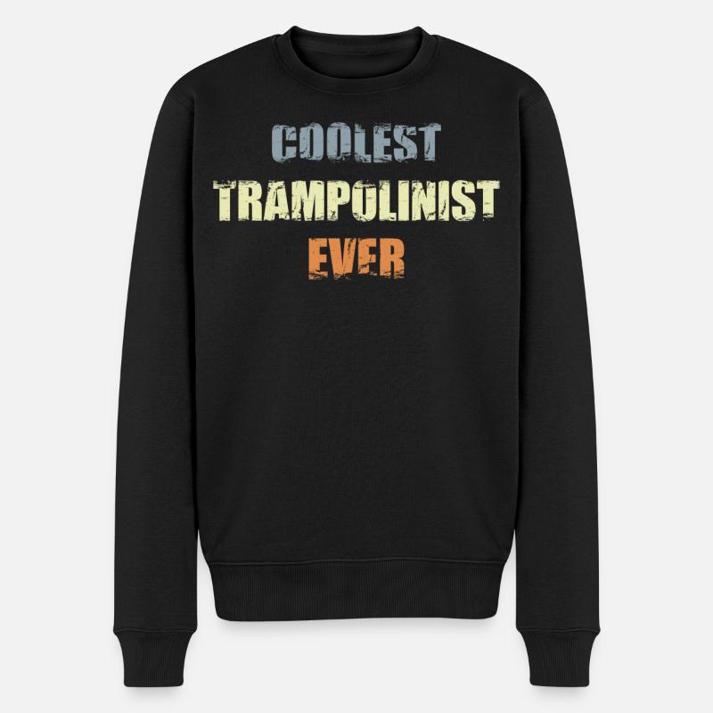 Athlète de trampoline cool - Pull Premium bio Homme - noir