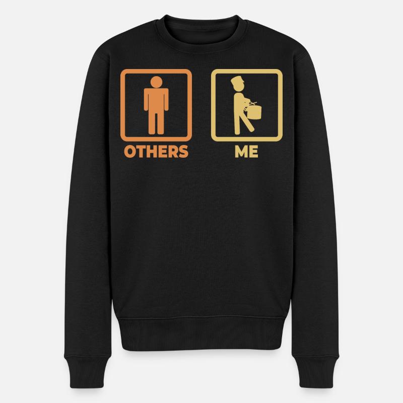 Horaire du batteur - Pull Premium bio Homme - noir