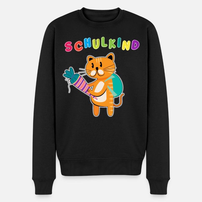 Schulkind Einschulung | Schulanfang ABC-Schütze - Männer Premium Bio Pullover - Schwarz