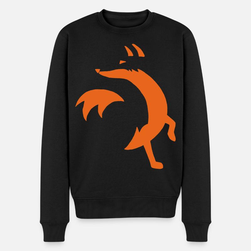 Esquisse du renard - Pull Premium bio Homme - noir