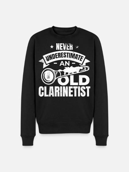 Clarinets Grandpa - Men's Premium Organic Jumper - black