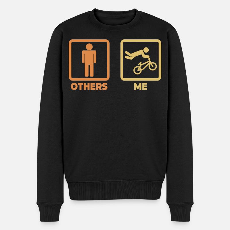 BMX Witz - Männer Premium Bio Pullover - Schwarz