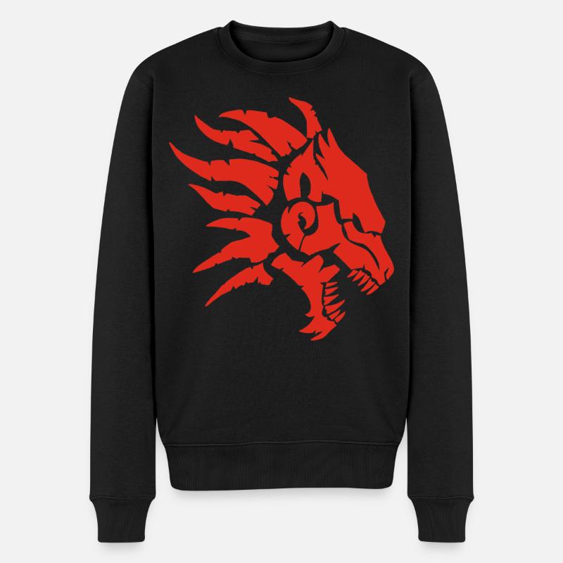 La bête infernale (rouge) - Pull Premium bio Homme - noir