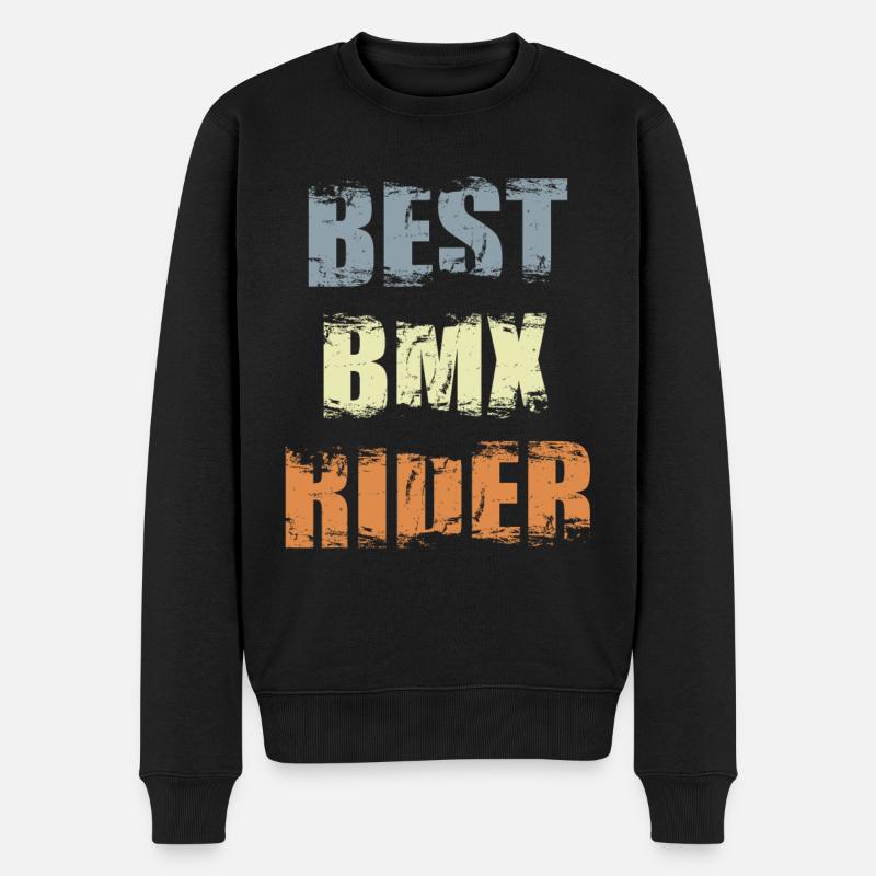 BMX Zitat - Männer Premium Bio Pullover - Schwarz