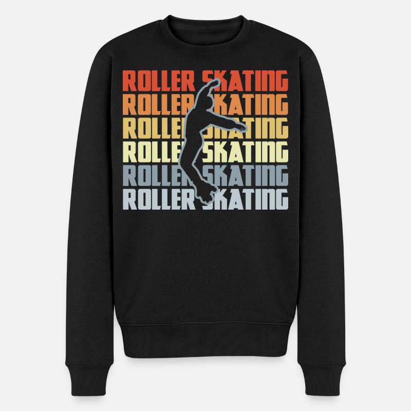 Roller Skating Disco - Pull Premium bio Homme - noir