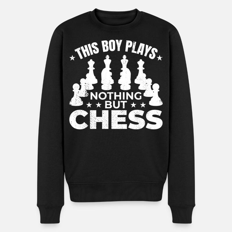 Garçon d’échecs - Pull Premium bio Homme - noir