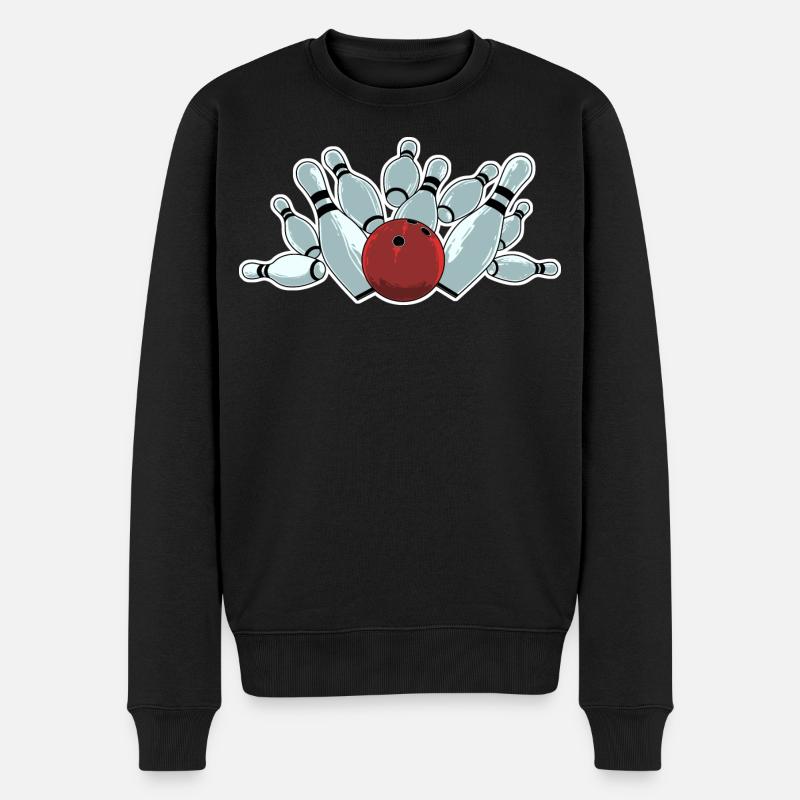 Frappe de bowling - Pull Premium bio Homme - noir