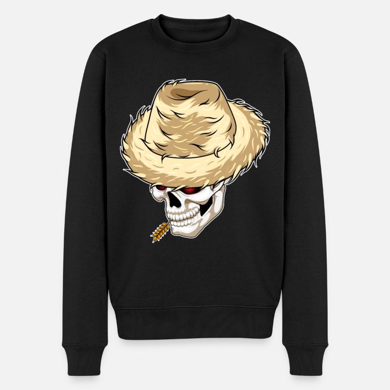 Skull Farmer Blé - Pull Premium bio Homme - noir