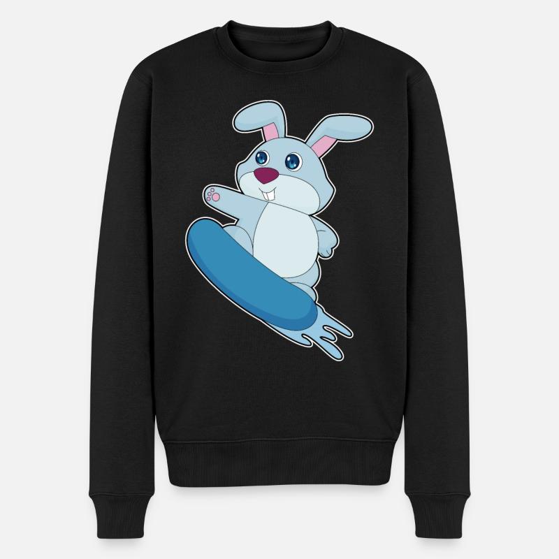Rabbit Snowboarder Snowboard - Pull Premium bio Homme - noir