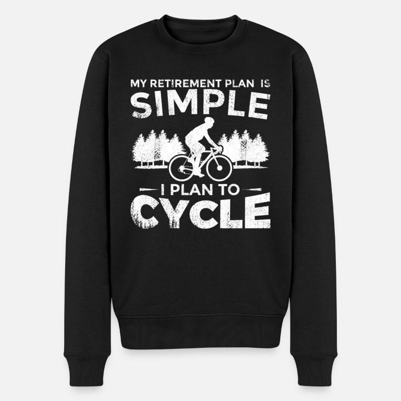 Cyclisme de retraite - Pull Premium bio Homme - noir