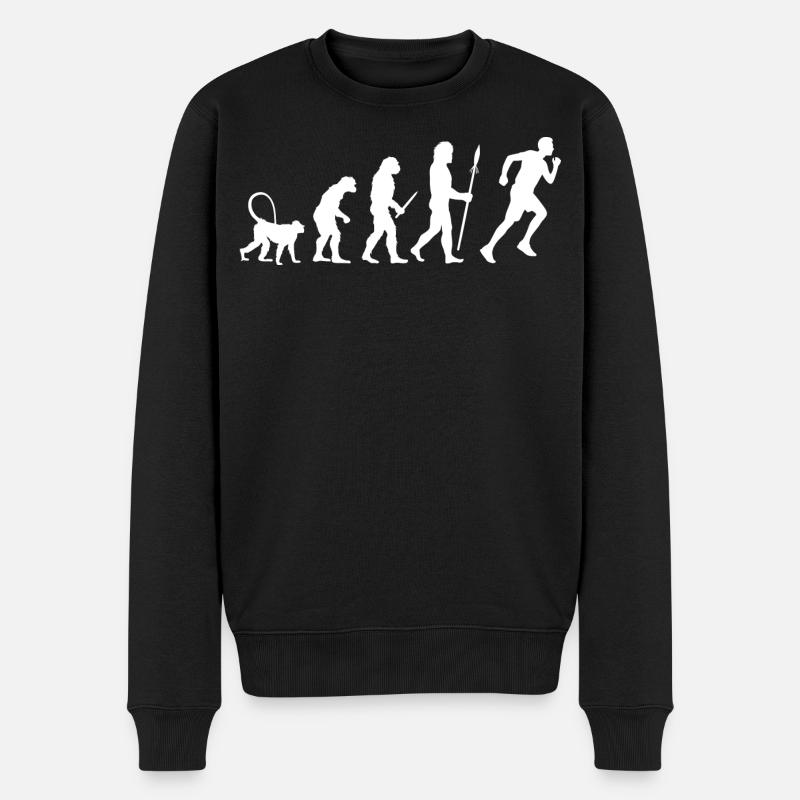 Jogger Evolution - Männer Premium Bio Pullover - Schwarz