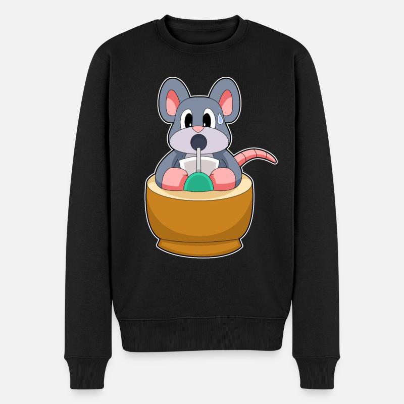 Mouse Secretary Drink - Pull Premium bio Homme - noir