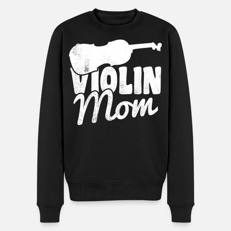 Geigerin Mama - Männer Premium Bio Pullover - Schwarz