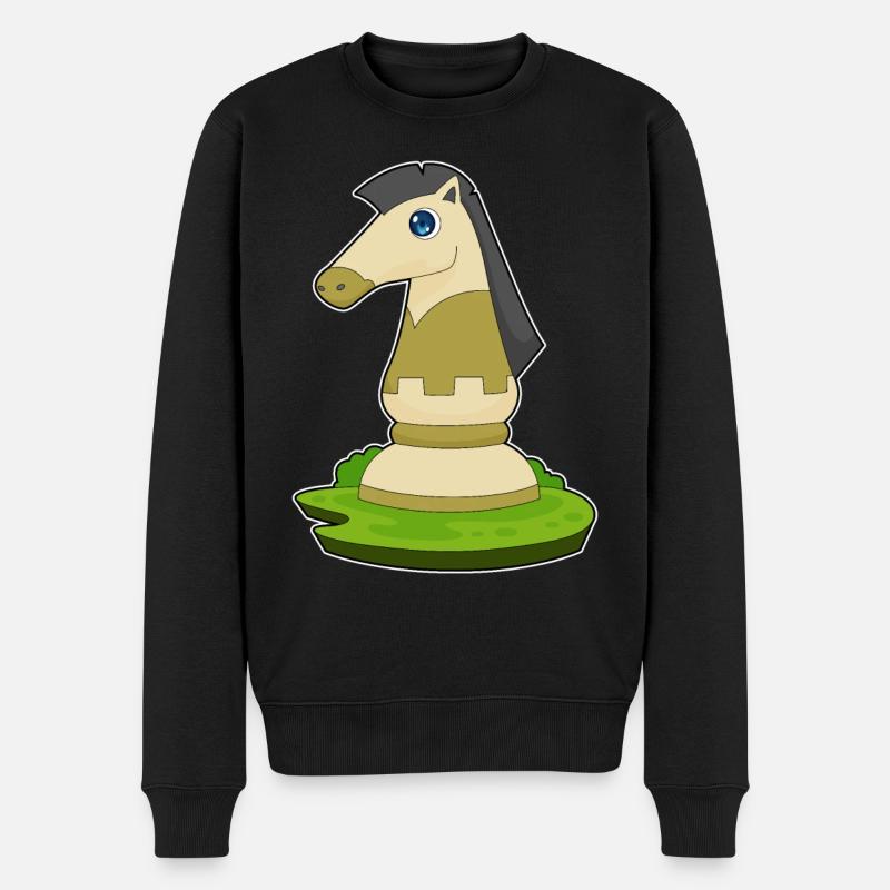 Pièce d’échecs Knight Chess - Pull Premium bio Homme - noir